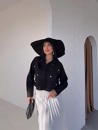 Рубашка New Season 8358 black - делук