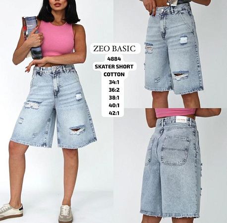 Шорты Jeans Style 4884 l.blue - делук