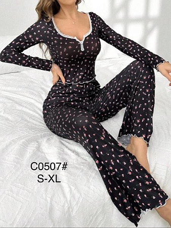 Пижама Romeo Life C0507 black - делук