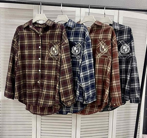 Рубашка Style Nadezhda 7356 brown - делук