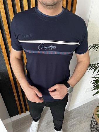 Футболка Nik 56339 navy - делук