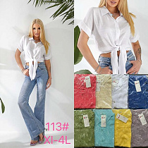 Блузка Jjf 113 white - делук