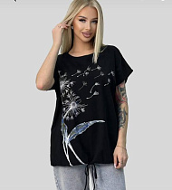 Футболка Levisha 25038 black - делук