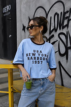 Футболка New Season F051 l.blue - делук