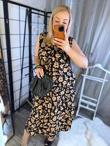 Сарафан Arina 1628 black-beige - делук