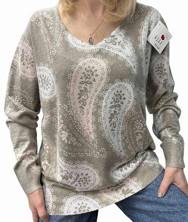 Свитер Levisha 25240 khaki - делук