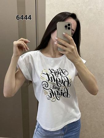 Футболка Fsn 6444 white - делук