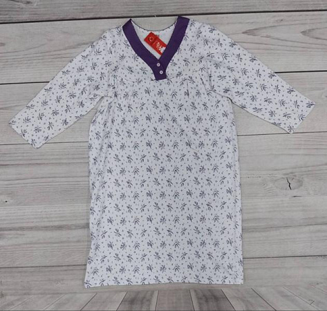 Ночнушка Imlion 240 white-violet - делук