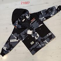Куртка 21007 black-grey - делук