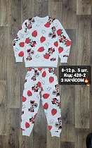 Пижама Ibambino 420-2 white-red - делук