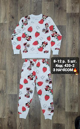 Пижама Ibambino 420-2 white-red - делук