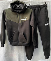 Костюм Спорт Shoptime S722 black-khaki - делук