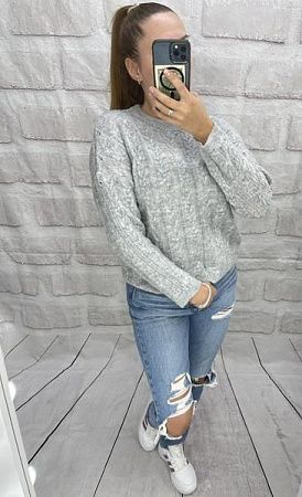 Свитер Karon 8295 grey - делук