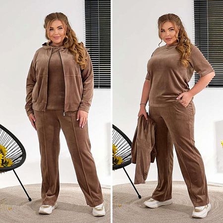Костюм Спорт Dgmd 25041 brown - делук