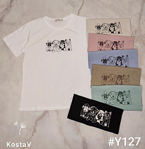 Футболка Kosta Y127 mix - делук