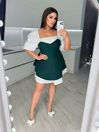 Платье Adam&Eva 240 green - делук