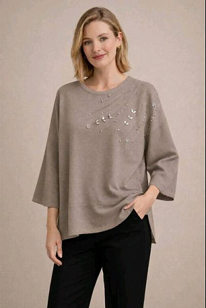 Свитер Julia JL1301 d.grey - делук