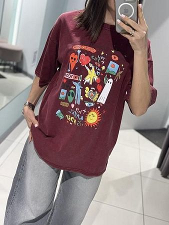 Футболка Comod 8171 wine - делук