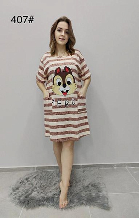 Ночнушка Anion 407 brown - делук