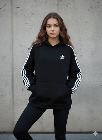 Худи Newe N104-2 black - делук