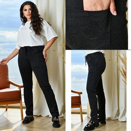 Джинсы Lady N 1789 black - делук