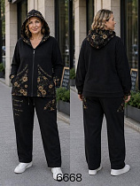 Костюм Спорт Immei 6668 black - делук