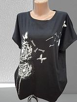 Футболка Levisha 25310 black - делук
