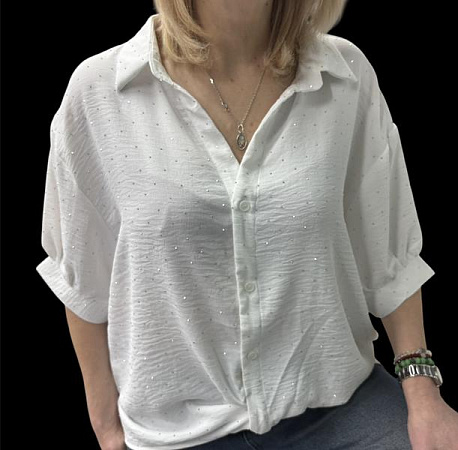 Рубашка Elena&Vika 26120 white - делук