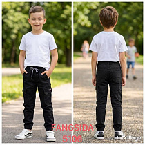 Джинсы Fangsida 5106 black - делук