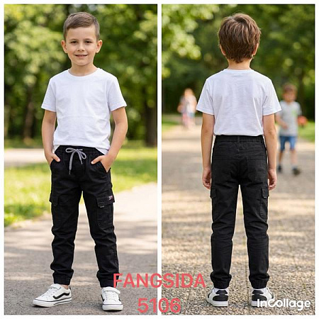 Джинсы Fangsida 5106 black - делук