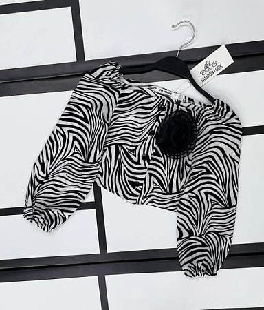 Блузка Kosmy 404 black-white - делук
