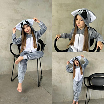 Кигуруми Baykush B684 grey - делук