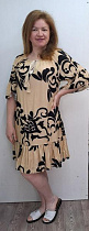 Платье Romeo Life RL1271 d.beige - делук