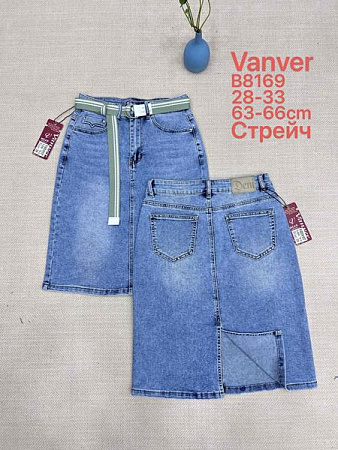 Юбка Vanver B8169 l.blue - делук