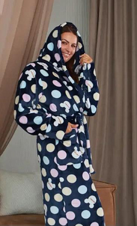 Халат Romeo Life RL832 navy - делук