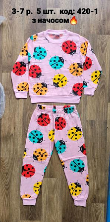 Пижама Ibambino 420-1 pink-yellow - делук