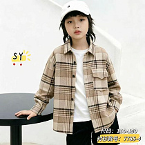Рубашка Fashion Kids 7785-4 beige - делук