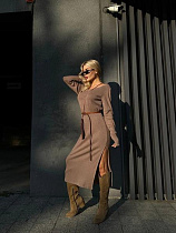 Платье Arina 8060 brown Платье Arina 8060 brown - делук