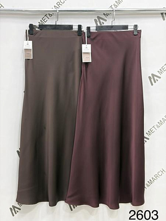 Юбка Met&March 2603-1 brown - делук