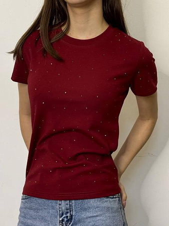 Футболка Kosta H293 wine - делук