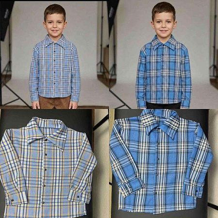 Рубашка Meloria ML4570 l.blue - делук