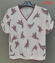 Футболка Lida 3785 white-pink - делук