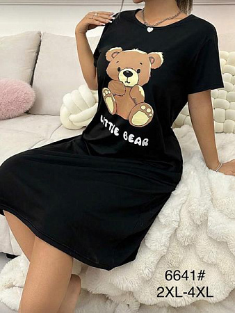 Ночнушка Anion 6641 black - делук