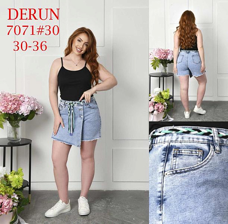 Юбка-Шорты Maxim Jeans 7071 l.blue - делук