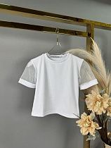 Футболка Delfinka 695 white - делук