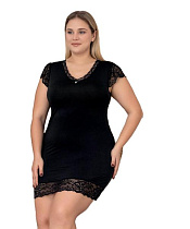 Ночнушка Cotpark 10736B black - делук
