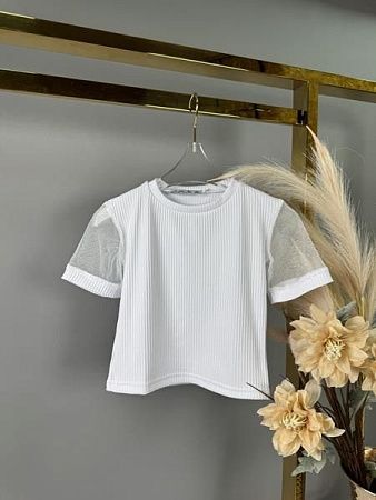 Футболка Delfinka 695 white - делук