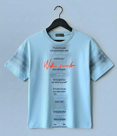 Футболка Dino DN43 l.blue - делук