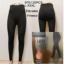 Лосины Alia 970 black мех - делук