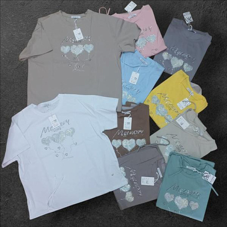 Футболка Julia JL1116 l.grey - делук